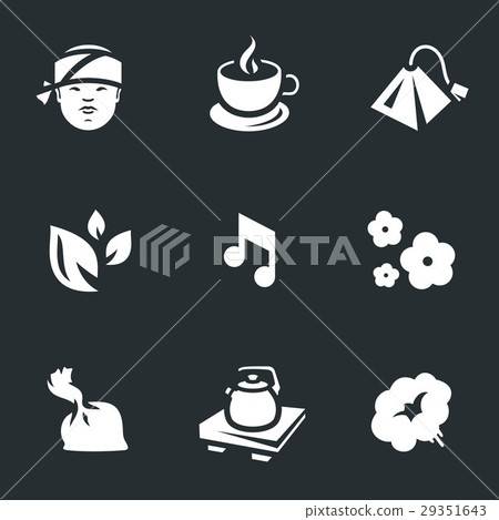 Vector Icons Set of Tea ceremony. - Stock Illustration [29351643] - PIXTA