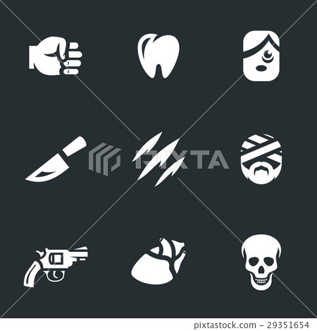 Vector Set of Crime. Fight, stabbing, murder. Vector Set of Crime. Fight, stabbing, murder. 29351654