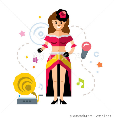 Vector Dancer of cabaret.  29351663