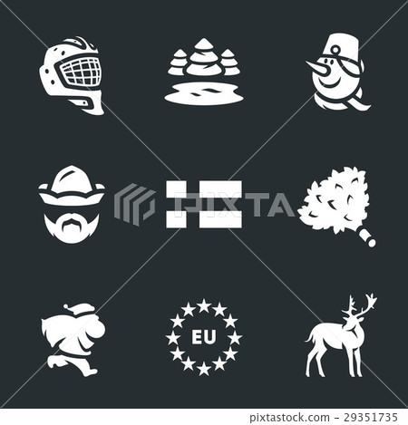 Vector Set of Finland. 29351735