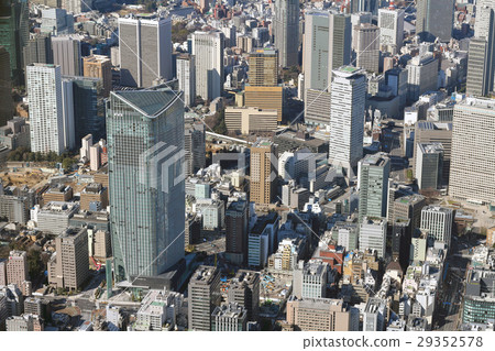 東京的門的航拍照片在老虎的門附近的 29352578