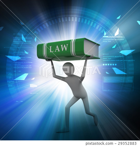 3d man carrying the law text 3d man carrying the law text 29352883