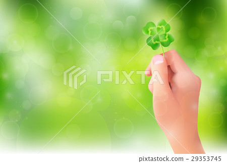 Clover leaf grass background 29353745