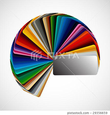 Color palette isolated on white background - Stock Illustration ...