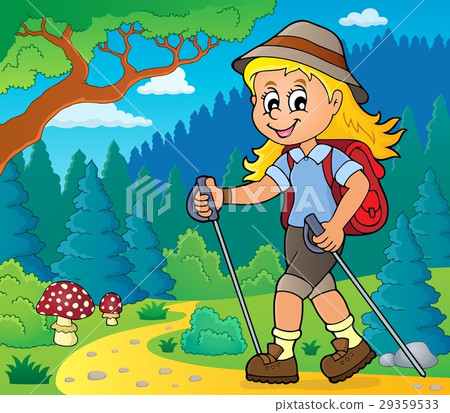Woman hiker theme image 2 29359533