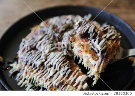 Japanese food okonomiyaki , Japanese pizza Japanese food okonomiyaki , Japanese pizza 29360360