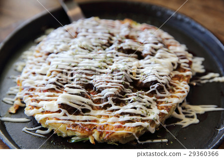 Japanese food okonomiyaki , Japanese pizza Japanese food okonomiyaki , Japanese pizza 29360366