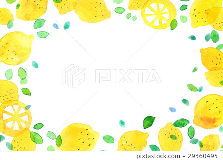 背景材料水彩檸檬 背景材料水彩檸檬 29360495