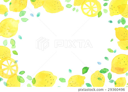 背景材料水彩檸檬 背景材料水彩檸檬 29360496