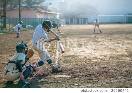 High school baseball game landscape 29360741