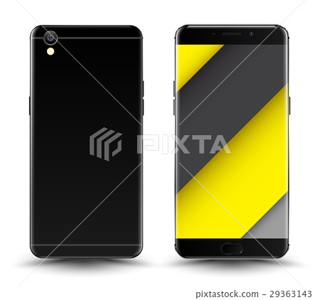 Front and back smartphone mockup. 29363143