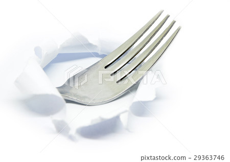 Fork inside hole paper 29363746