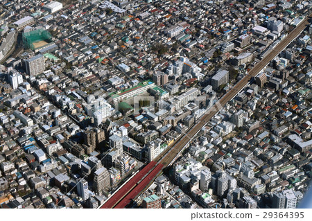 Aerial view of Nishi Ogikubo Station on Chuo Line 29364395