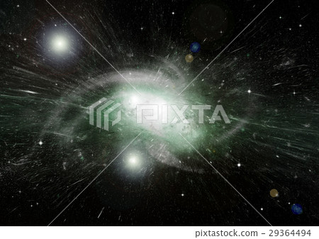 Stars, dust and gas nebula in a far galaxy 29364494