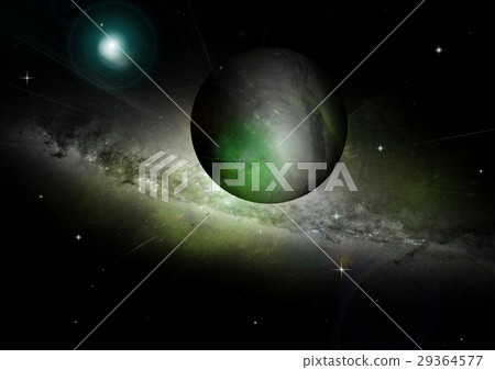 Stars, dust and gas nebula in a far galaxy Stars, dust and gas nebula in a far galaxy 29364577