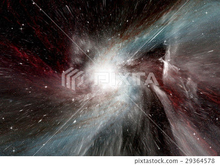 Stars, dust and gas nebula in a far galaxy Stars, dust and gas nebula in a far galaxy 29364578