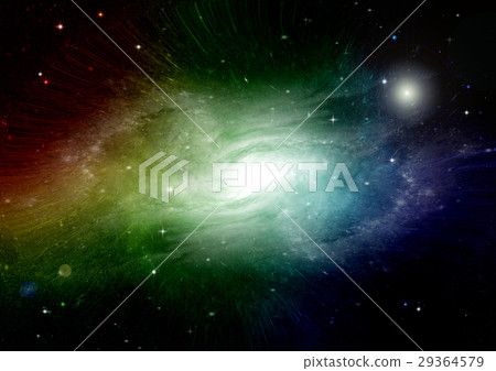 Stars, dust and gas nebula in a far galaxy 29364579