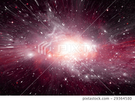 Stars, dust and gas nebula in a far galaxy 29364580