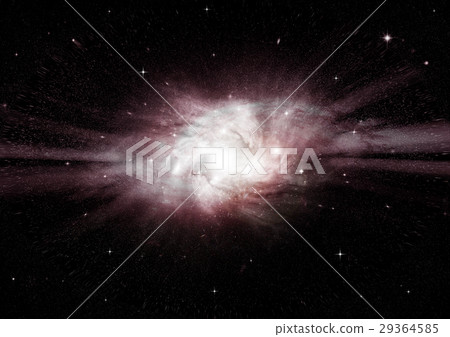 Stars, dust and gas nebula in a far galaxy 29364585