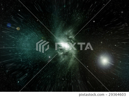 Stars, dust and gas nebula in a far galaxy 29364603