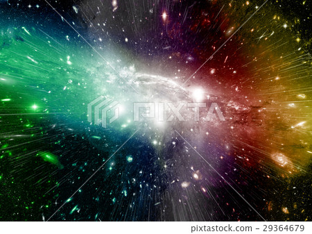 Stars, dust and gas nebula in a far galaxy Stars, dust and gas nebula in a far galaxy 29364679