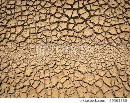 dried and cracked soil in arid season. 29365386