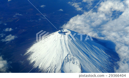 Top view of Mt. Fuji mountain. Top view of Mt. Fuji mountain. 29366404