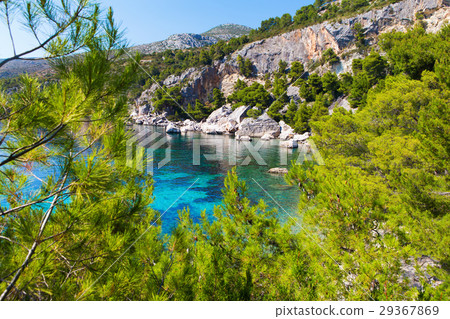 Blue lagoon of Croatia, Hvar. Blue lagoon of Croatia, Hvar. 29367869