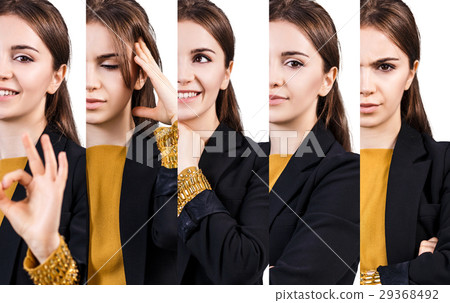 Young woman with different expressions 29368492