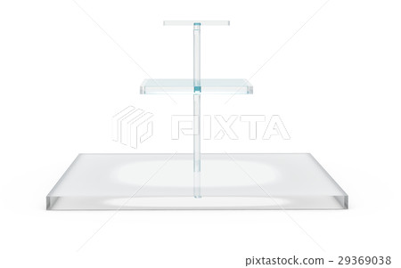 square of glass in three tiers stand 29369038