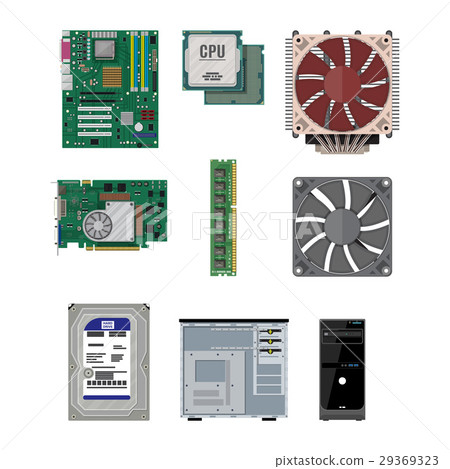 Assembling PC. Personal computer hardware. 29369323