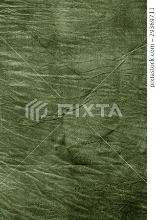 Texture of dark khaki crumpled fabric 29369711