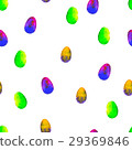 Seamless watercolor pattern.Colourful eggs  29369846