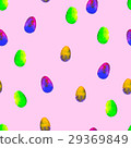 Seamless watercolor pattern.Colourful eggs 29369849