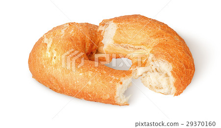 Two pieces of pita bread near 29370160