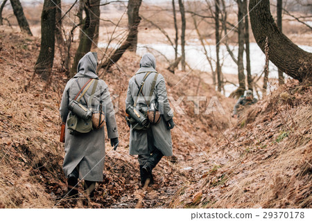 Unidentified Women Reenactors Dressed As German 29370178