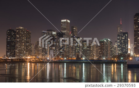 Water flashing light of multi-storey houses Water flashing light of multi-storey houses 29370593