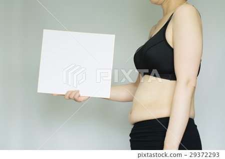 中年婦女的胖乎乎的肚子 29372293