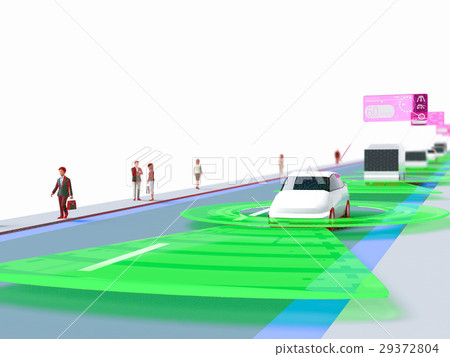 Automatic driving of car 29372804