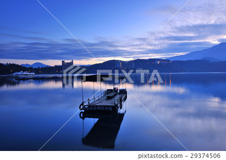日月潭,船,晨曦,清晨 29374506