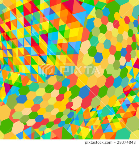 Seamless pattern with gainbow colored glitch 29374848