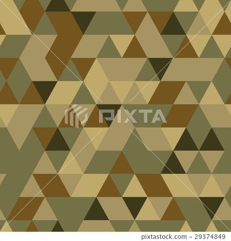 Khaki seamless pattern with triangular protection 29374849