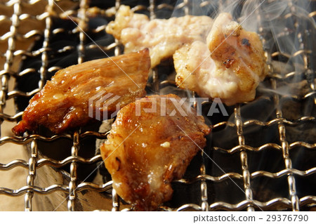 Charcoal grilled meat 29376790