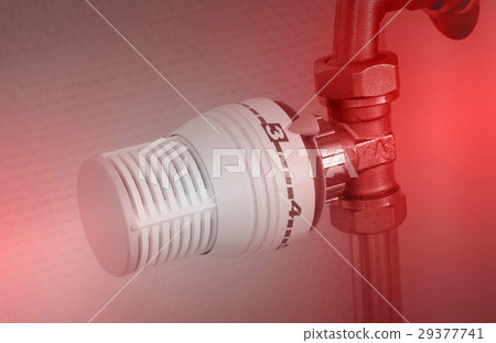 Temperature knob of radiator, used and dusty Temperature knob of radiator, used and dusty 29377741