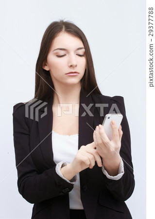 business people on grey background 29377788