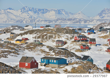 Colorful houses in spring time 29377987