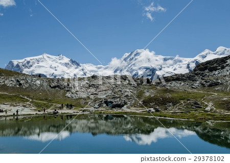 mountain reflection mountain reflection 29378102