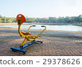 outdoor gym in front of the lake 29378626
