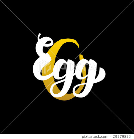 Egg Handwritten Calligraphy Egg Handwritten Calligraphy 29379853