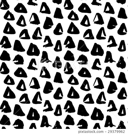 Triangle Hand Drawn Seamless Pattern Triangle Hand Drawn Seamless Pattern 29379962